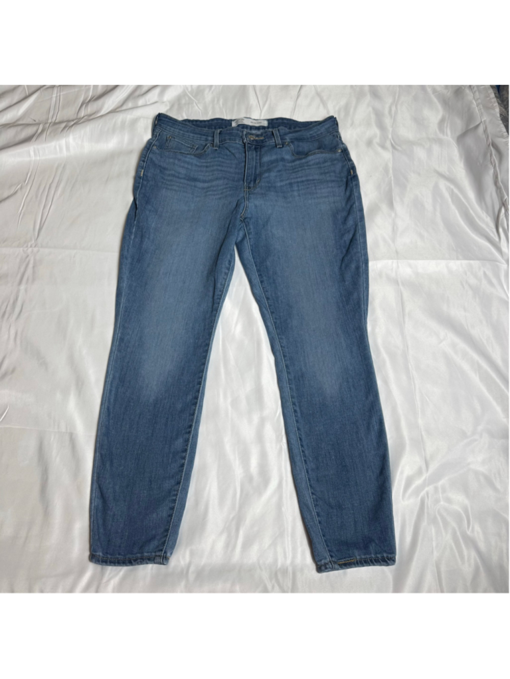 Women's Signature by Levi Strauss Mid Rise Skinny Jeans Blue Size 14